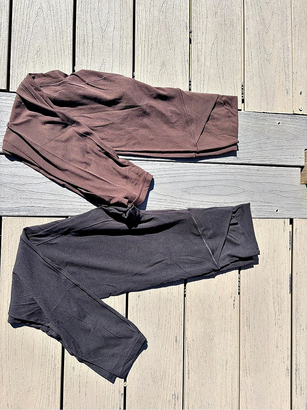 OFFLINE by Aerie Real Me High Waisted Crossover Legging Leggings Brown & Black